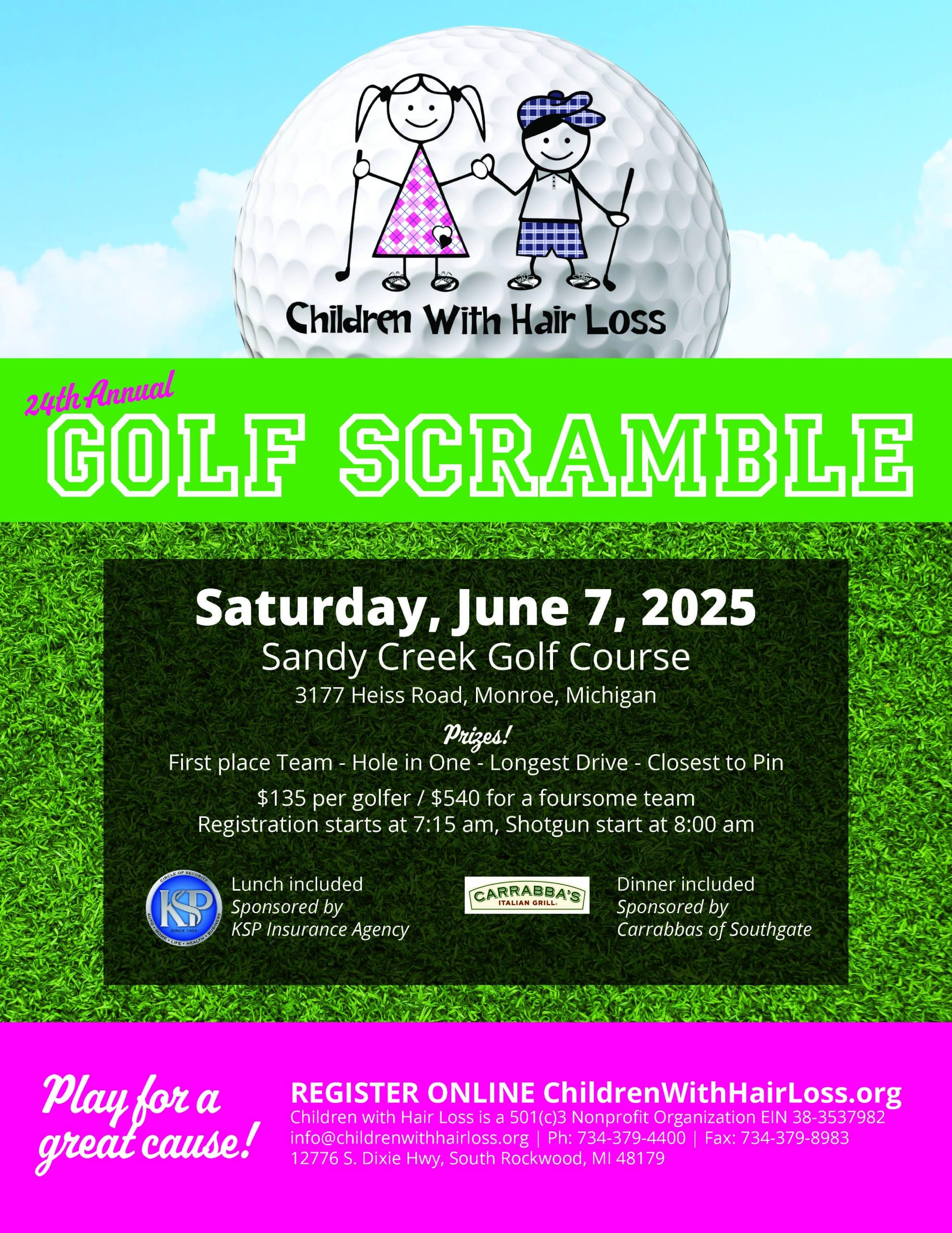 golf outing flyer 2025
